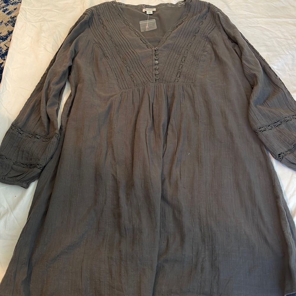 Sundance grey dress NWOT size L